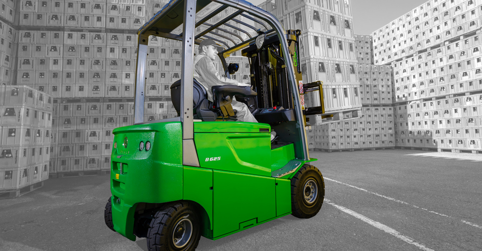 heavy duty four wheel counterbalanced cesab forklift b600